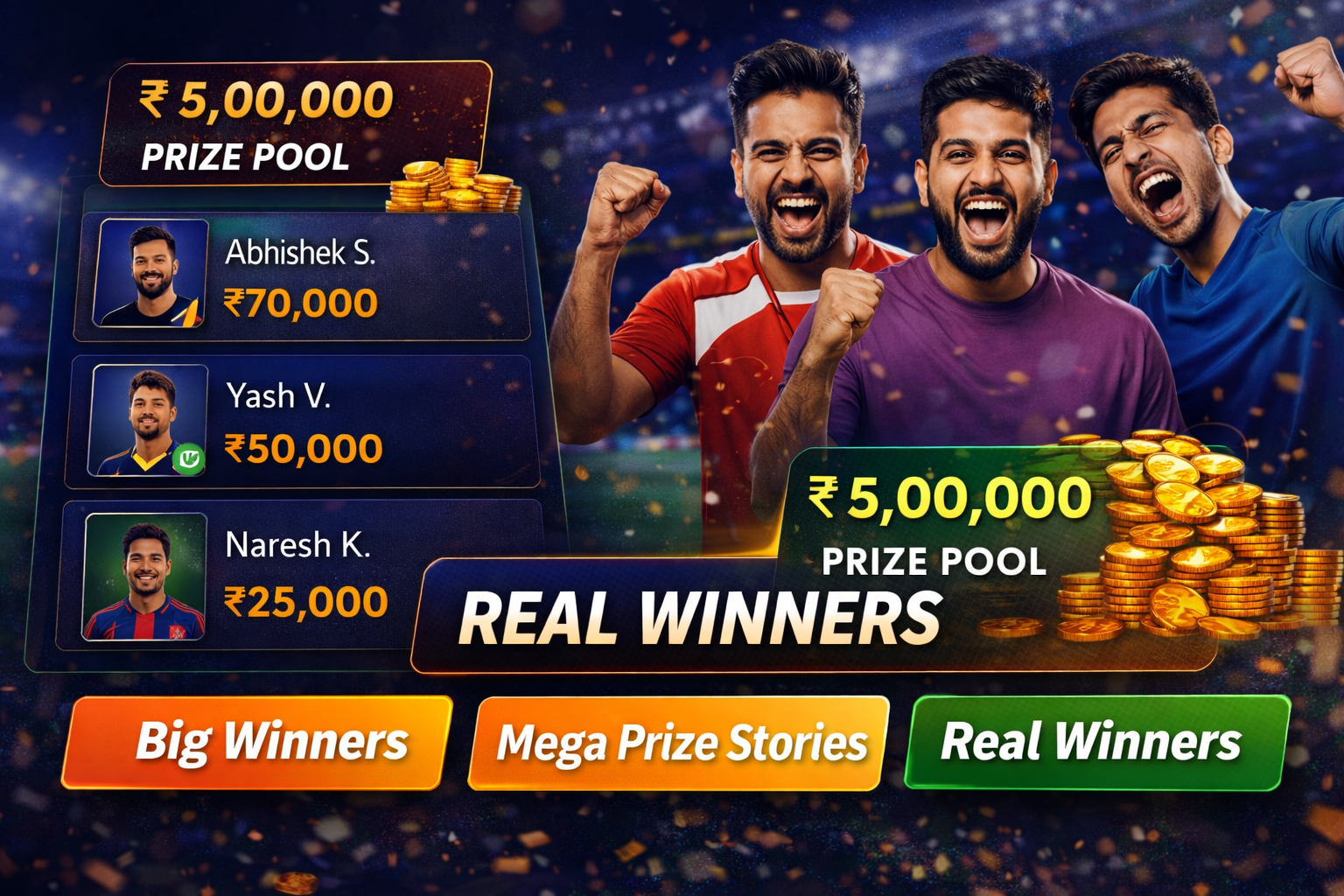 Come App Hub fantasy cricket result notes